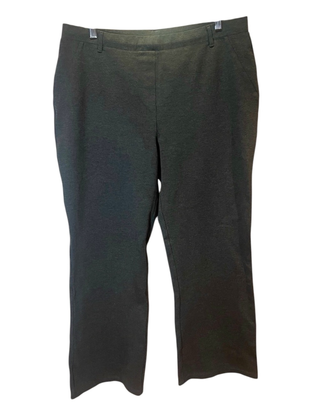 Quince Women’s Pull On Gray Stretchy Pants Straight Leg Size XL